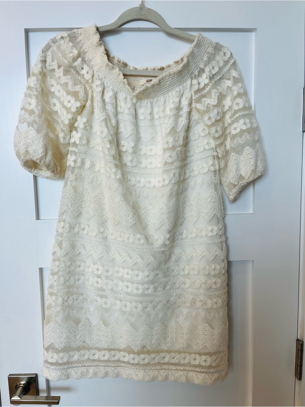 Trina Turk Cream Lace Mini Dress